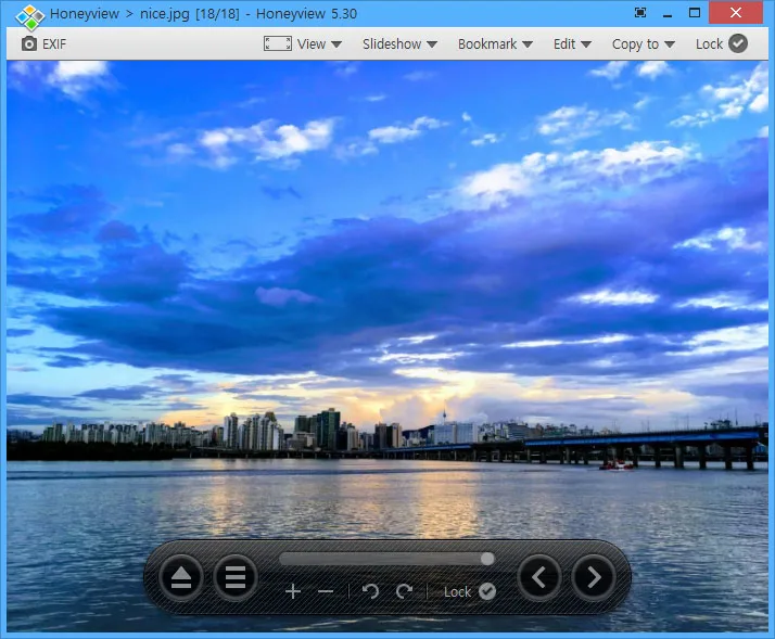 꿀뷰 (Honeyview) 화면 1