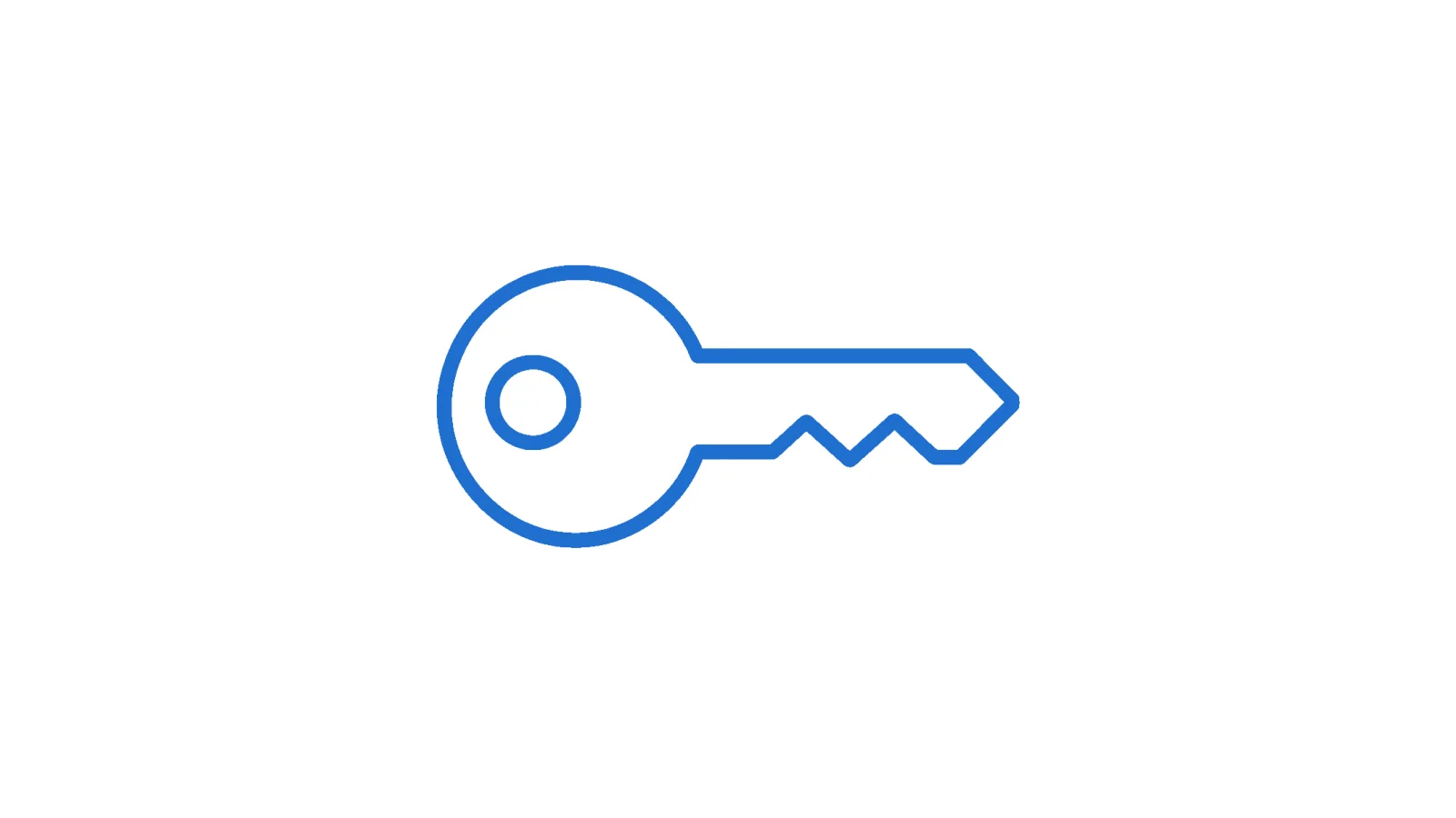 WinSCP 호스트 키 확인을 뜻하는 파란 열쇠 일러스트
