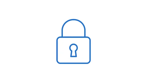 WinSCP 권한 거부를 뜻하는 파란 자물쇠 일러스트