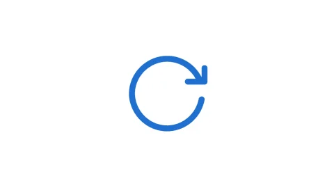 WinSCP 전송 재개를 뜻하는 파란 새로고침 일러스트