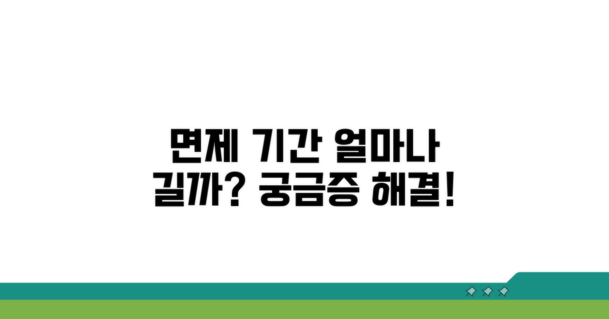 면제 지속기간, 얼마나 길게 유지될까