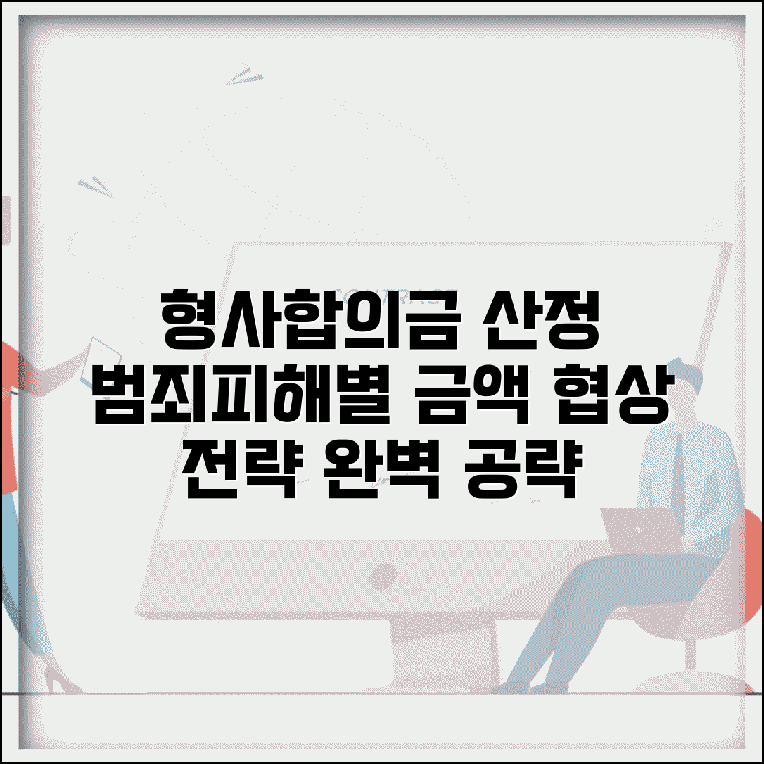 형사처벌 합의금 산정 기준 | 범죄 유형별 합의금 | 피해 정도별 금액 | 합의 협상 전략