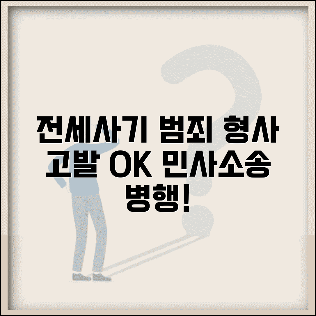 전세사기 당했을때 사기죄 고발 vs 민사소송 | 병행 가능 여부