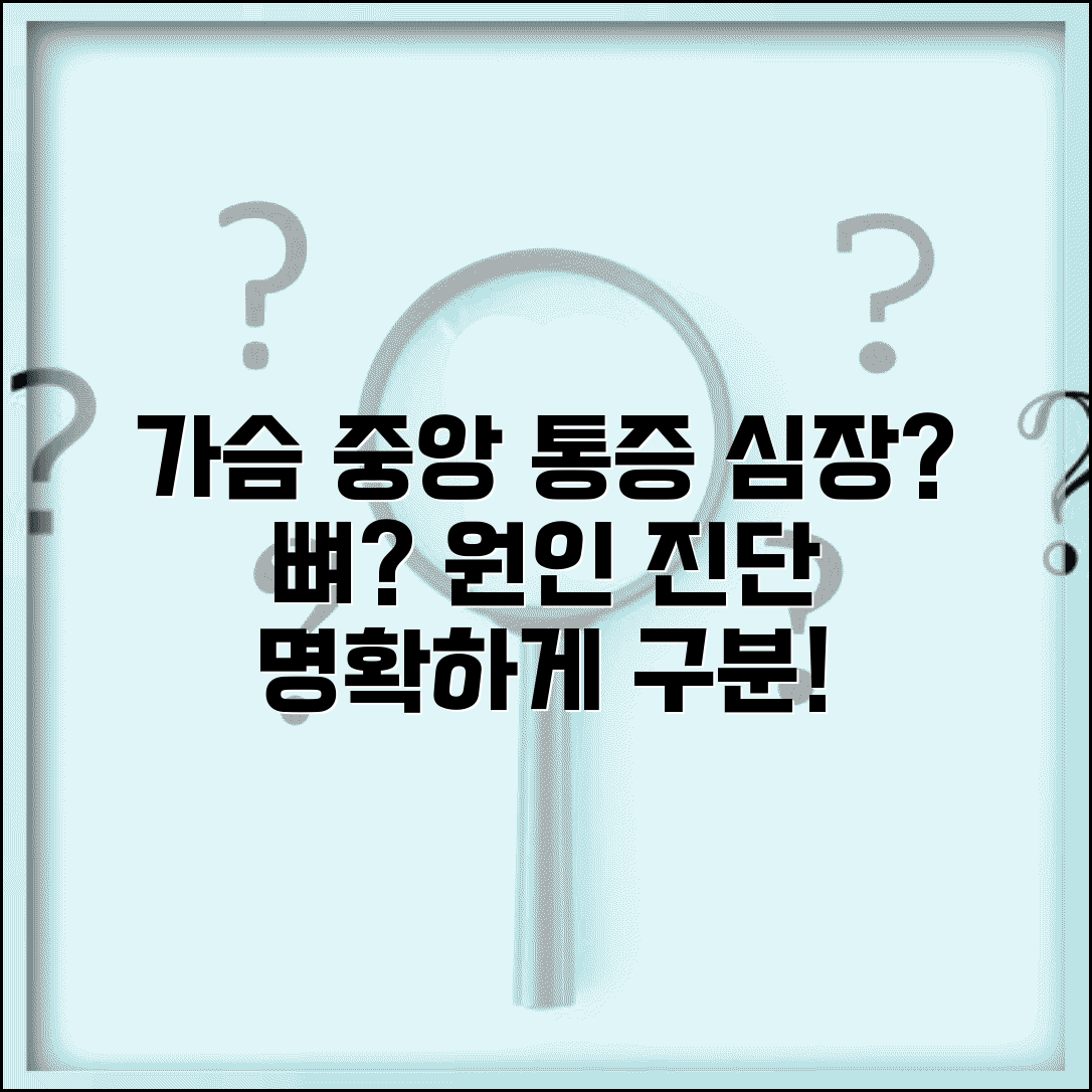 가슴 가운데 통증 | 흉골 통증 원인 | 심장 vs 근골격계 통증