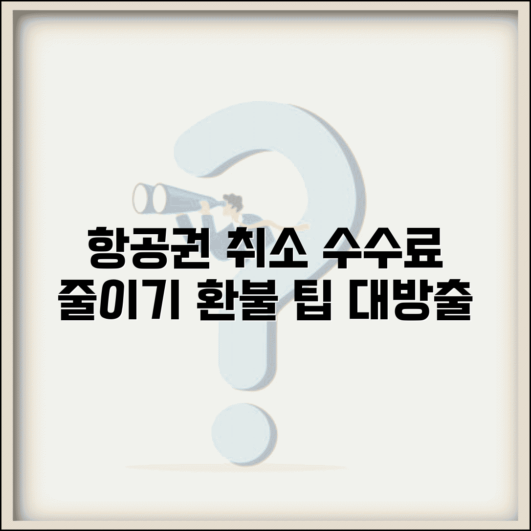항공료 취소수수료 너무 비싼데 줄일 방법 있나요 | 항공료 취소 | 수수료 | 환불