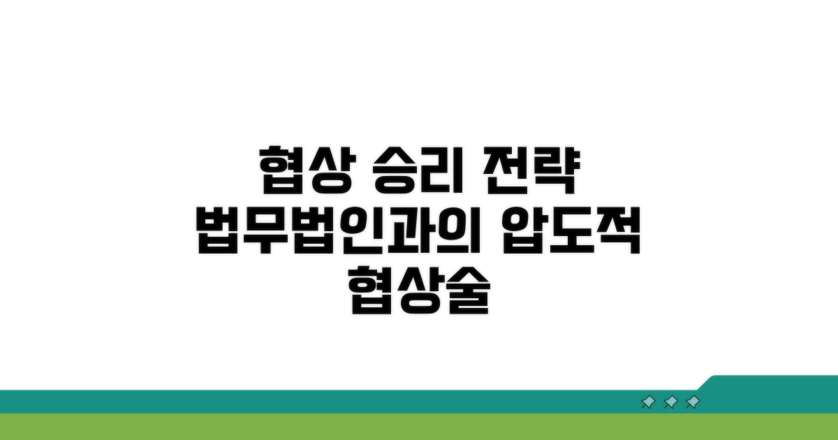 법무법인과 협상 전략