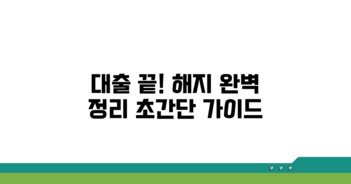 대출 해지 방법 총정리
