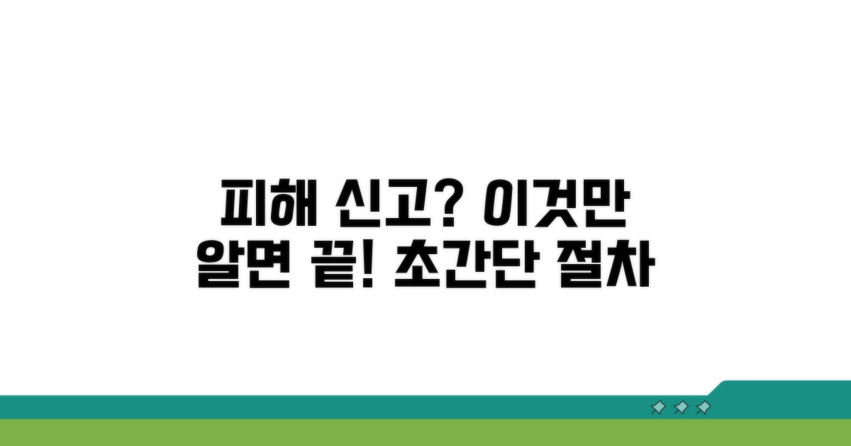피해 신고 절차, 이것만 알면 끝!