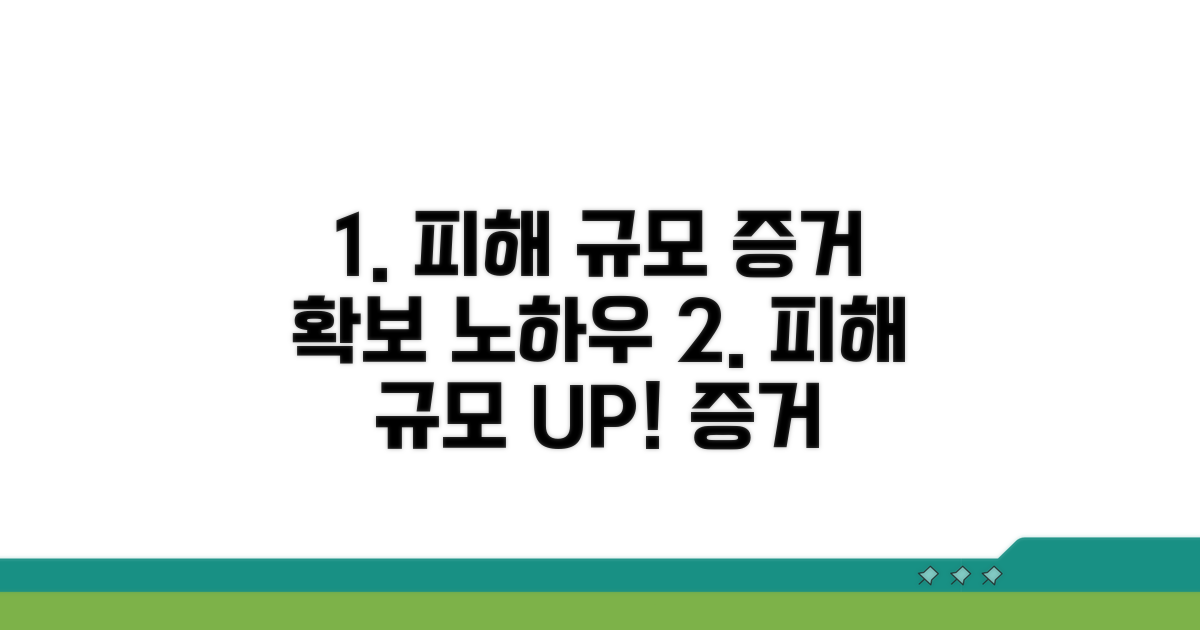 피해 규모 산정 및 증거 확보 노하우