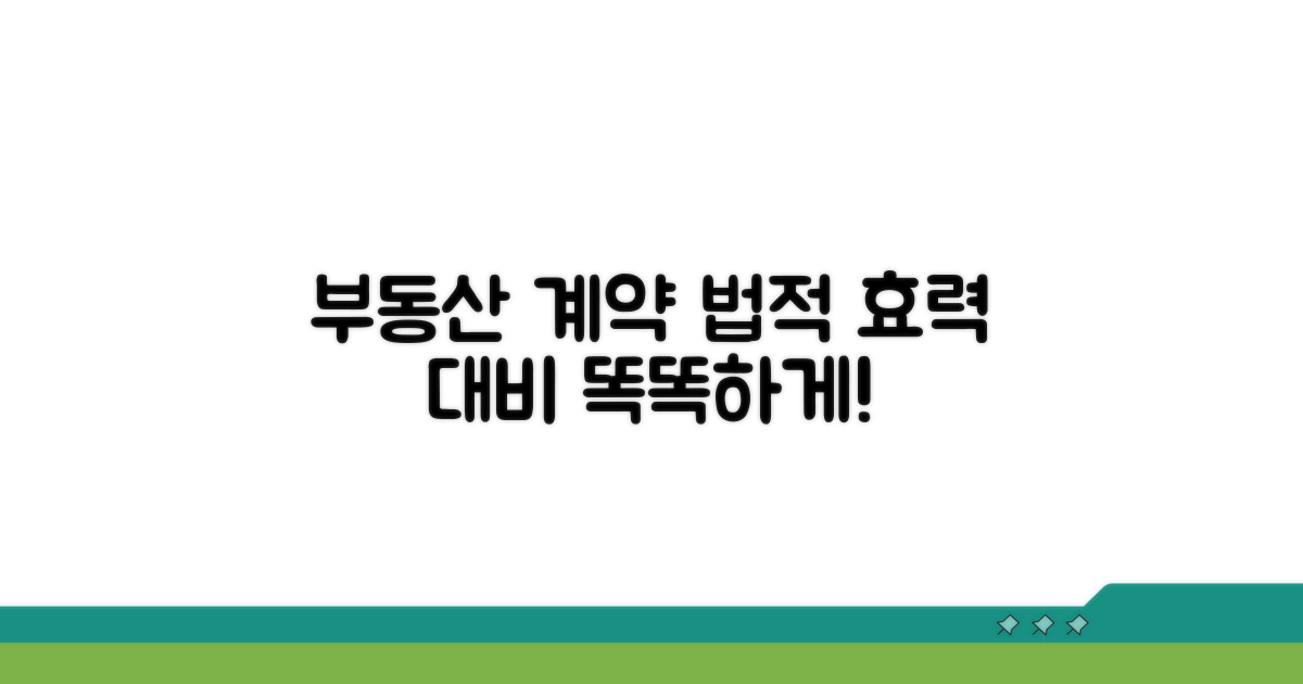 부동산 계약의 법적 구속력과 대처법