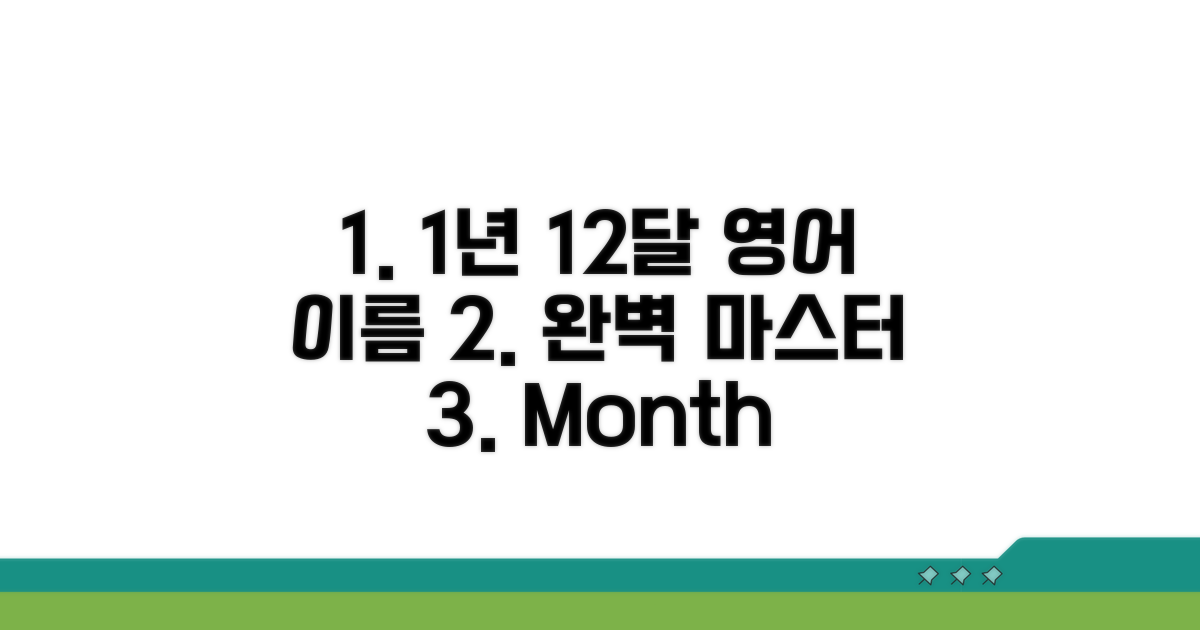 1월부터 12월까지, 영어 이름과 약자 완전 정복