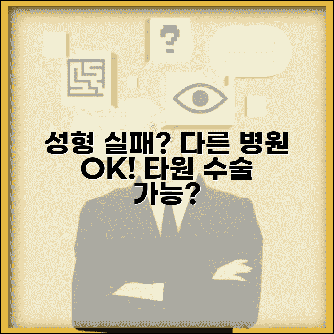 성형 망하면 다른 병원에서 고쳐주나요 | 재수술 병원 | 타원 수술 | 가능성