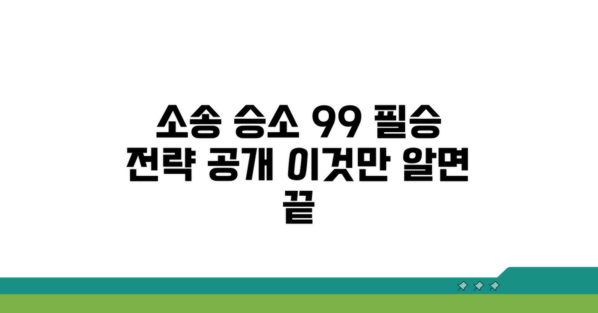 소송 승소 확률, 이것만 알면 끝
