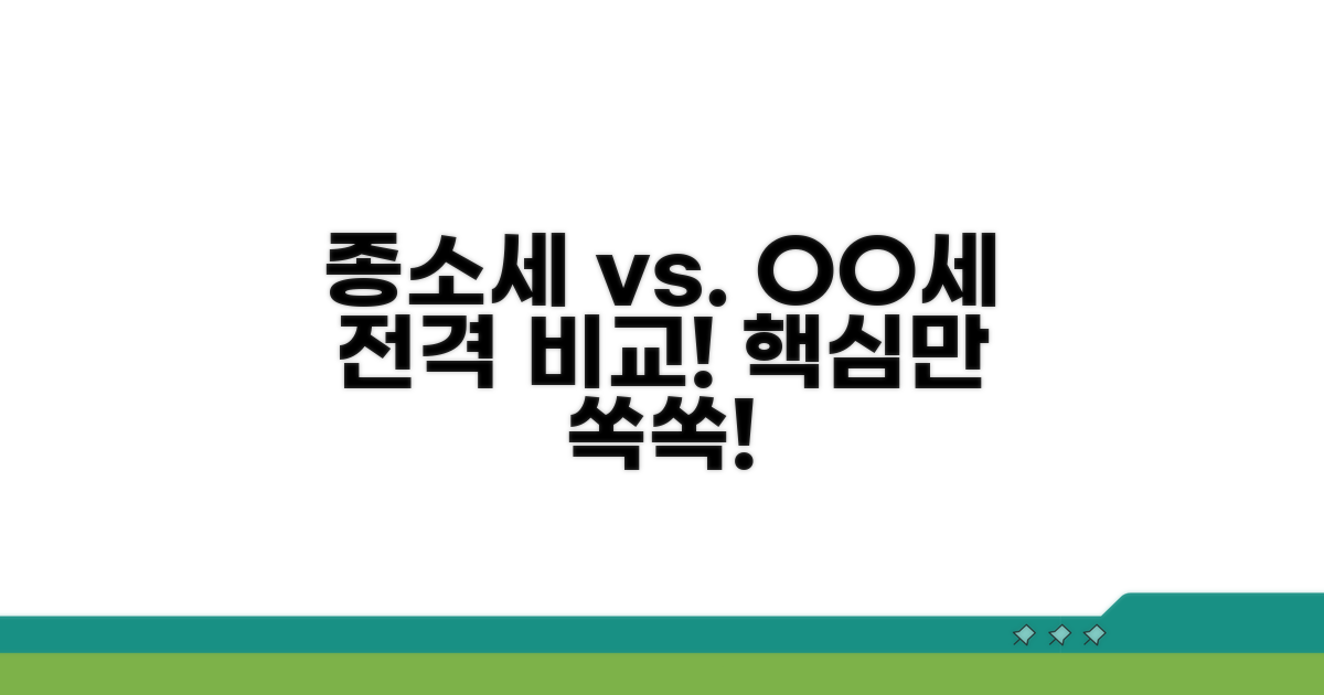 종합소득세와 비교 분석