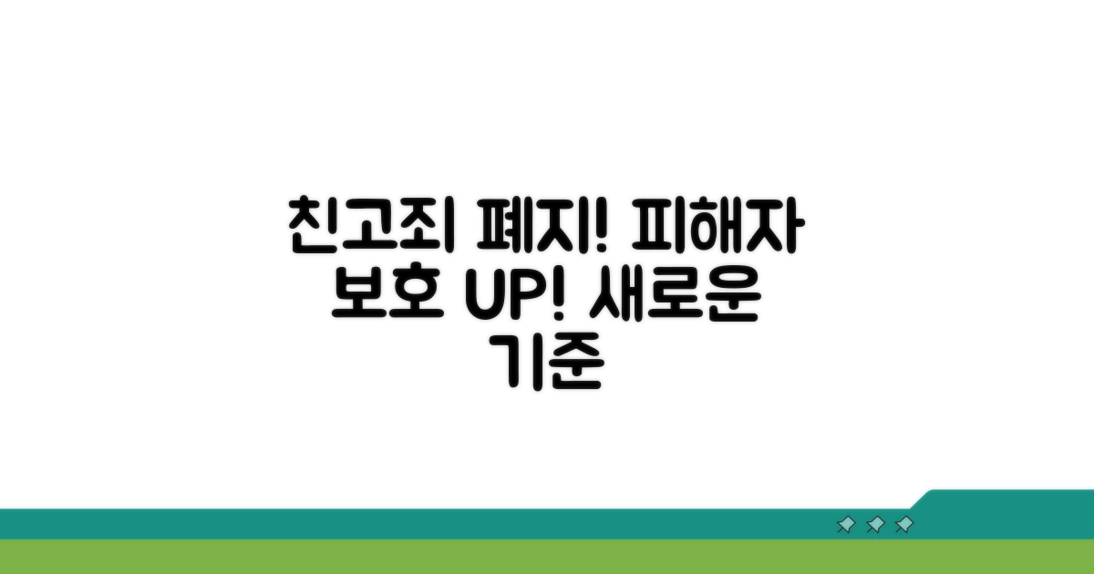 친고죄 폐지, 피해자 보호 강화