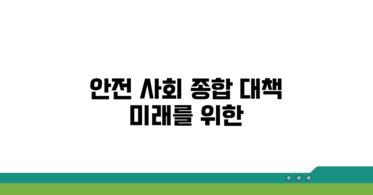안전한 사회 위한 종합 대책