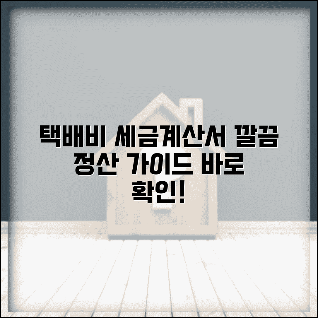택배비 증빙 서류 준비 방법 세금계산서 정산 가이드