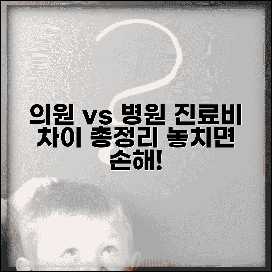 의원 병원 구분 진료비 차이 완벽 정리