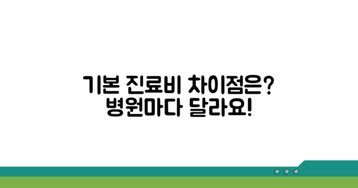 기본 진료비, 어떤 차이가 있을까?
