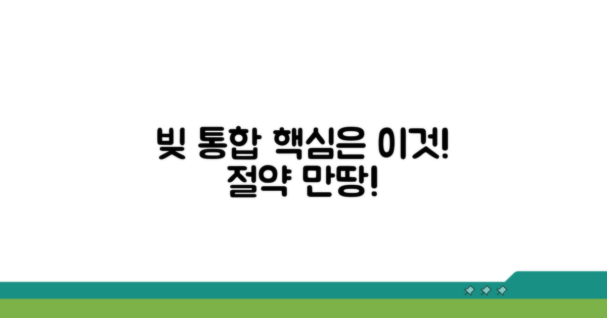 여러 빚 합치는 효과적인 방법