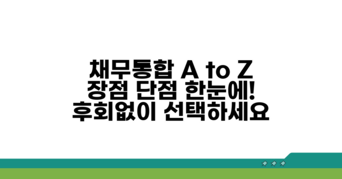 채무통합 장단점 한눈에 보기