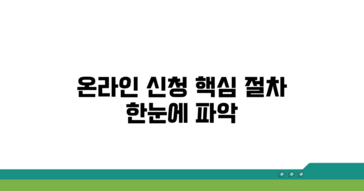 온라인 신청 절차 한눈에 보기