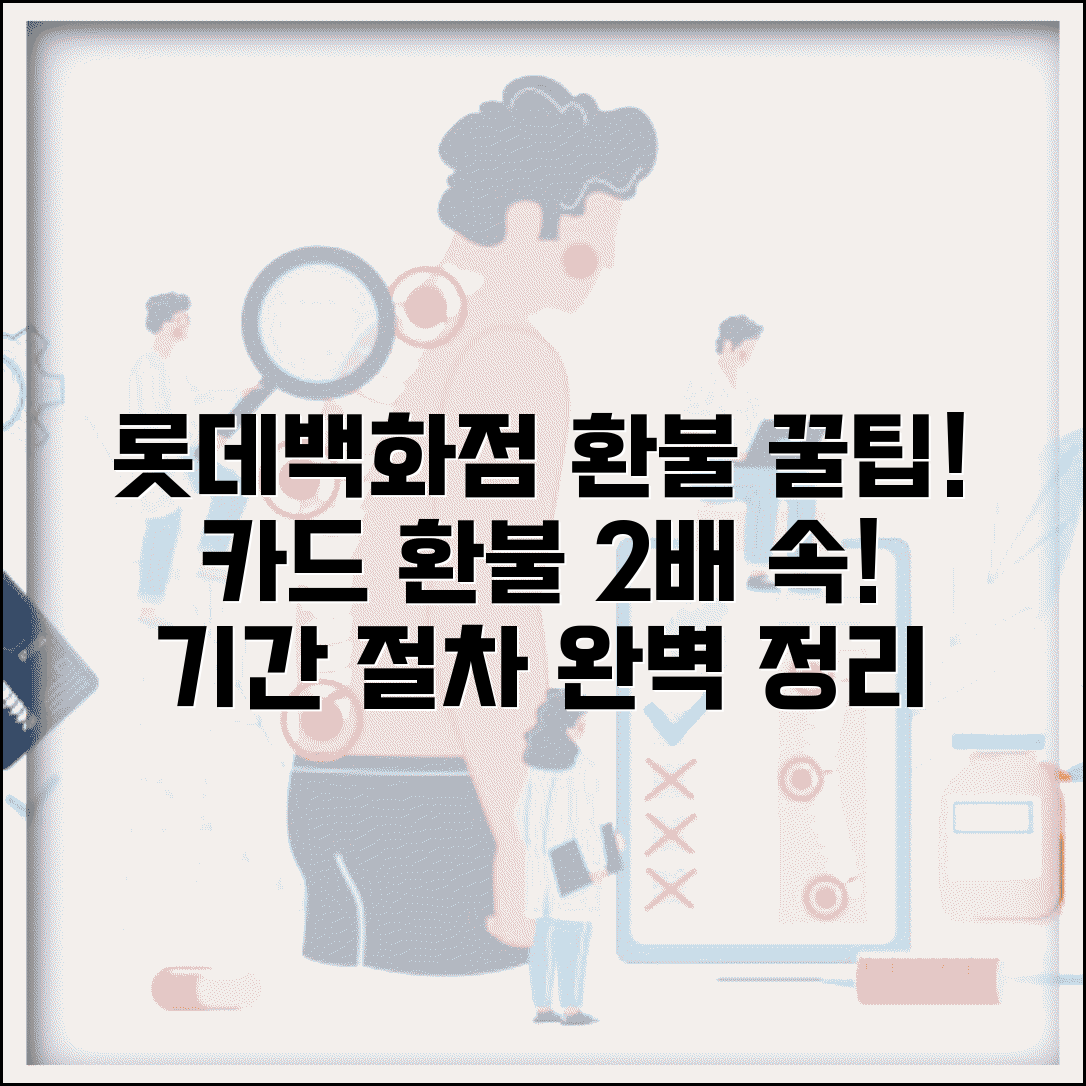 롯데백화점 환불 기간과 카드 환불 절차