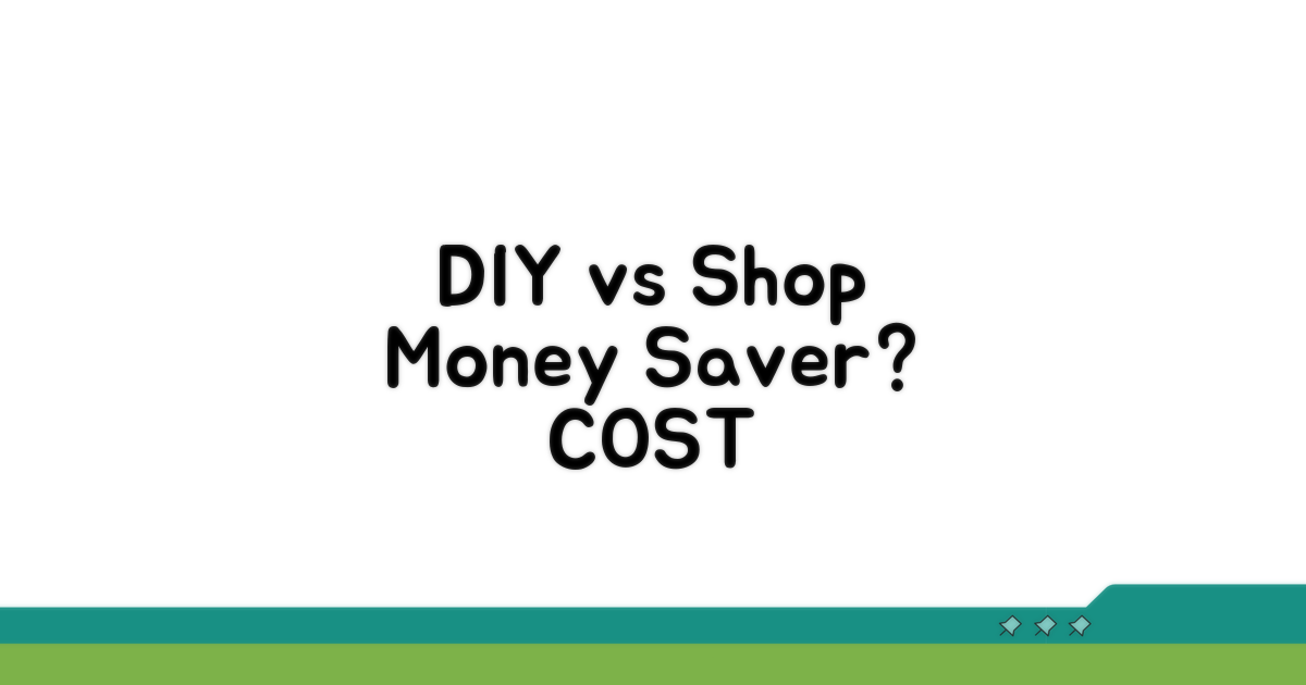 DIY vs 정비소, 비용 절감 비교 분석