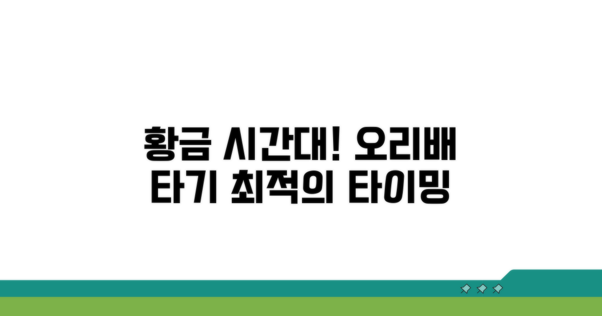 최적의 오리배 탑승 시간은?