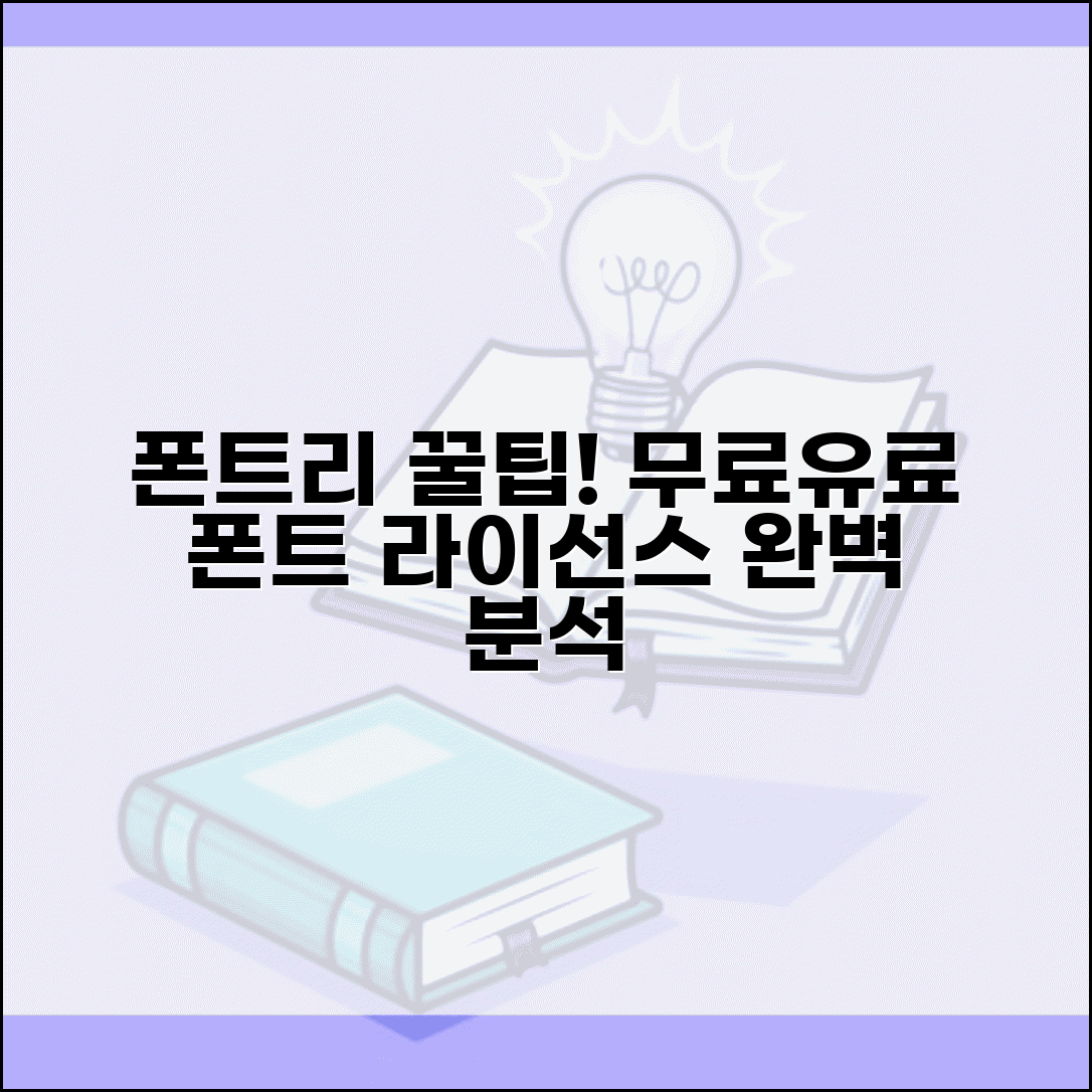 폰트리 사이트 활용법 무료 유료 폰트 구분 및 라이선스