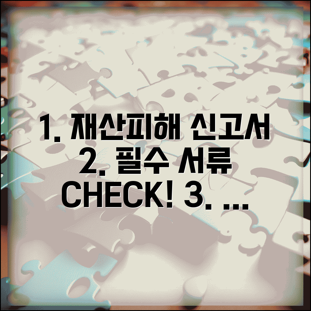 재산피해신고서 작성법 필수 첨부서류 체크리스트