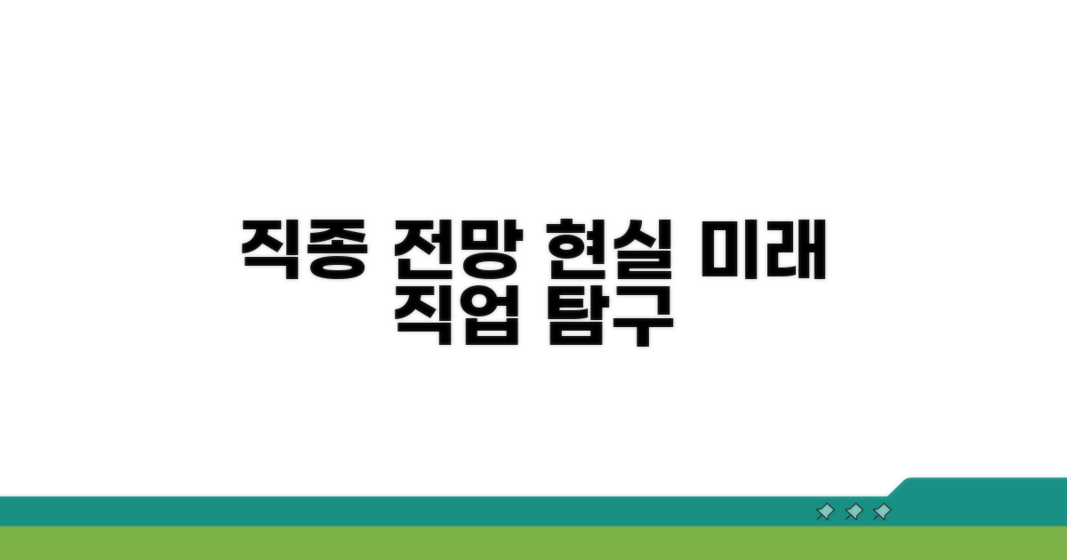 관련 직종 전망과 현실