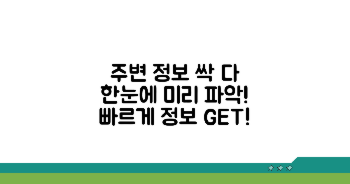 주변 정보 함께 미리 파악