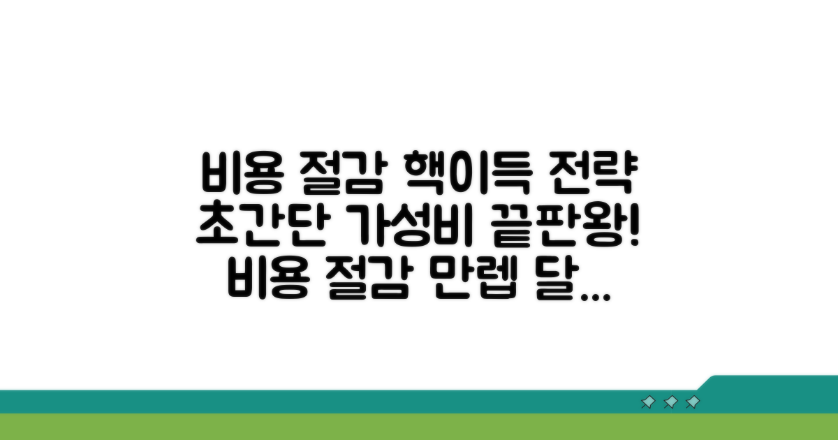 비용 대비 효과 극대화 전략