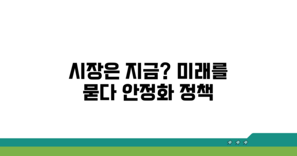 시장 안정화 정책의 현재와 미래