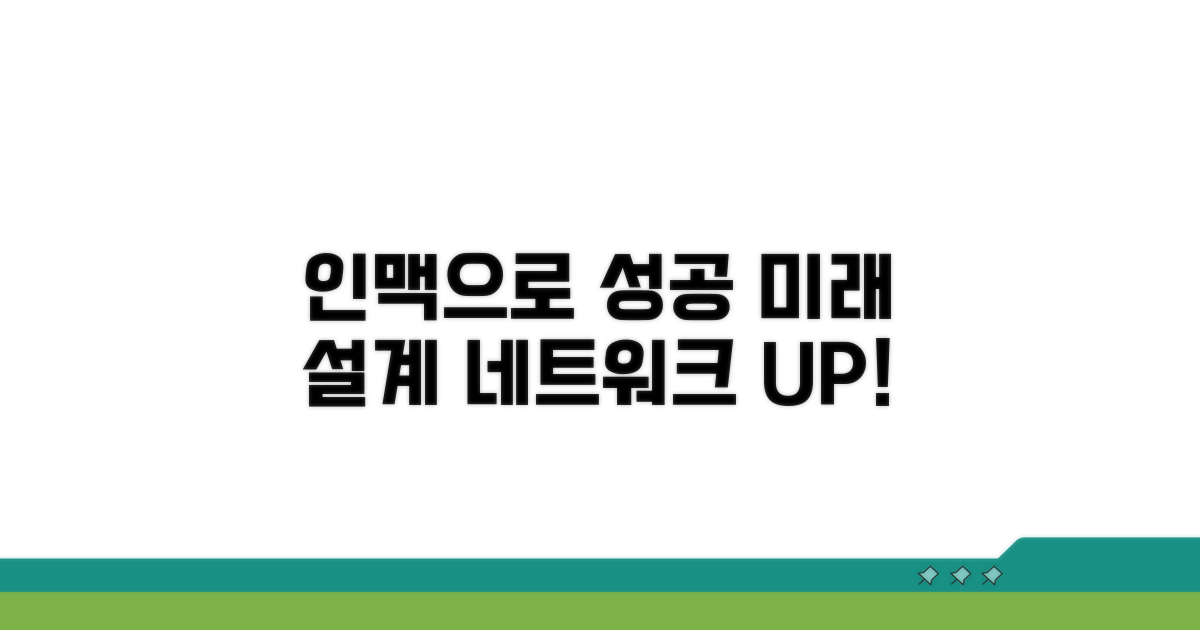 인맥 관리, 성공적인 미래 준비