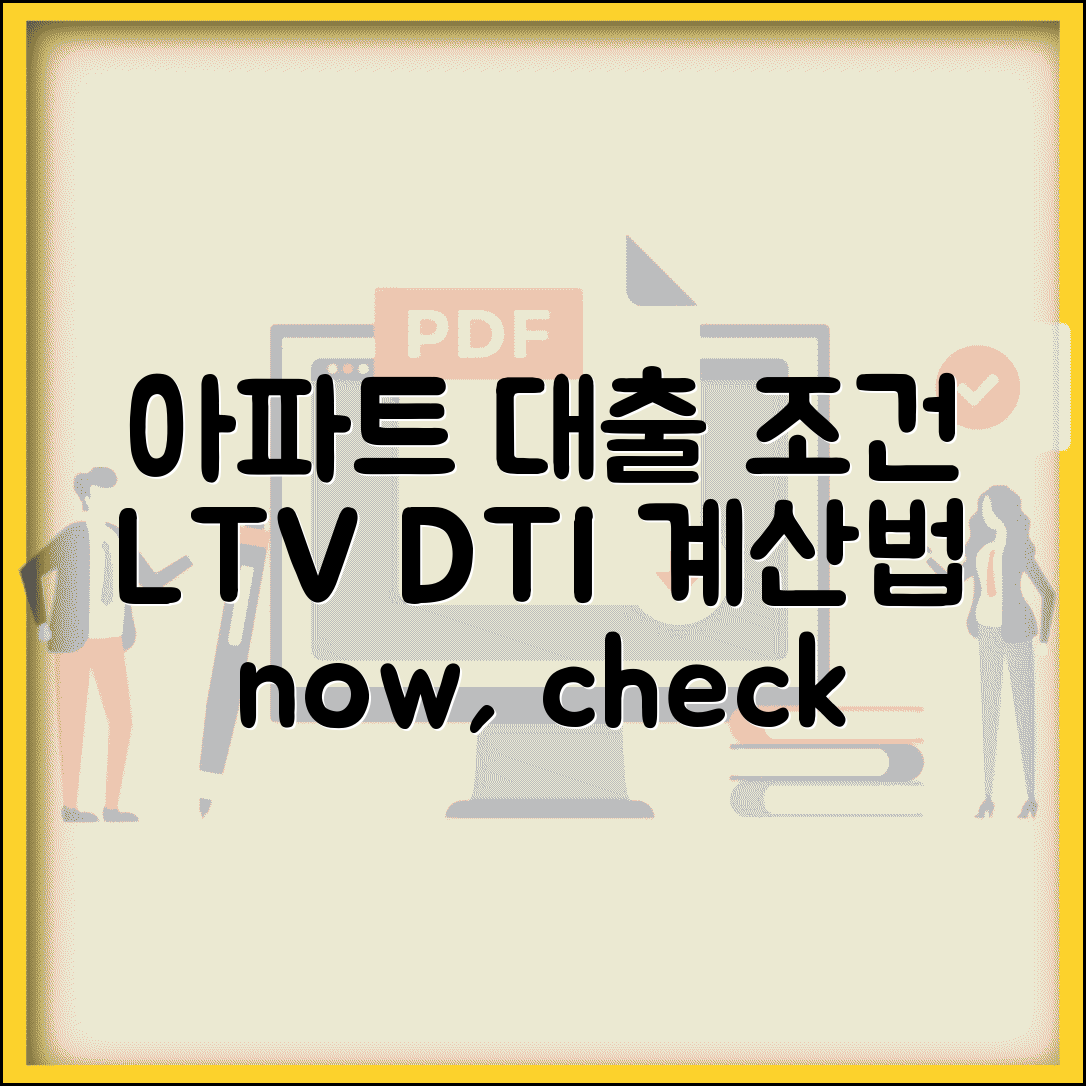 아파트 매매 대출 조건과 LTV DTI 계산법