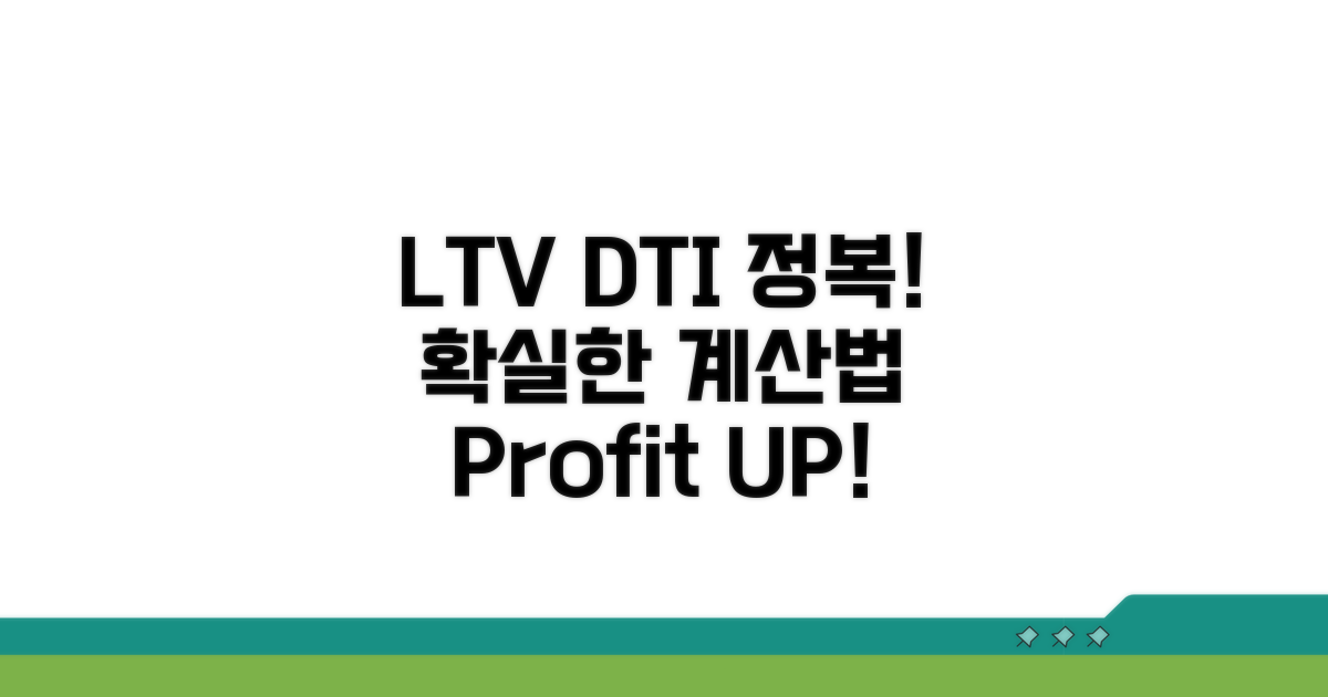 LTV DTI 계산법 완전 정복