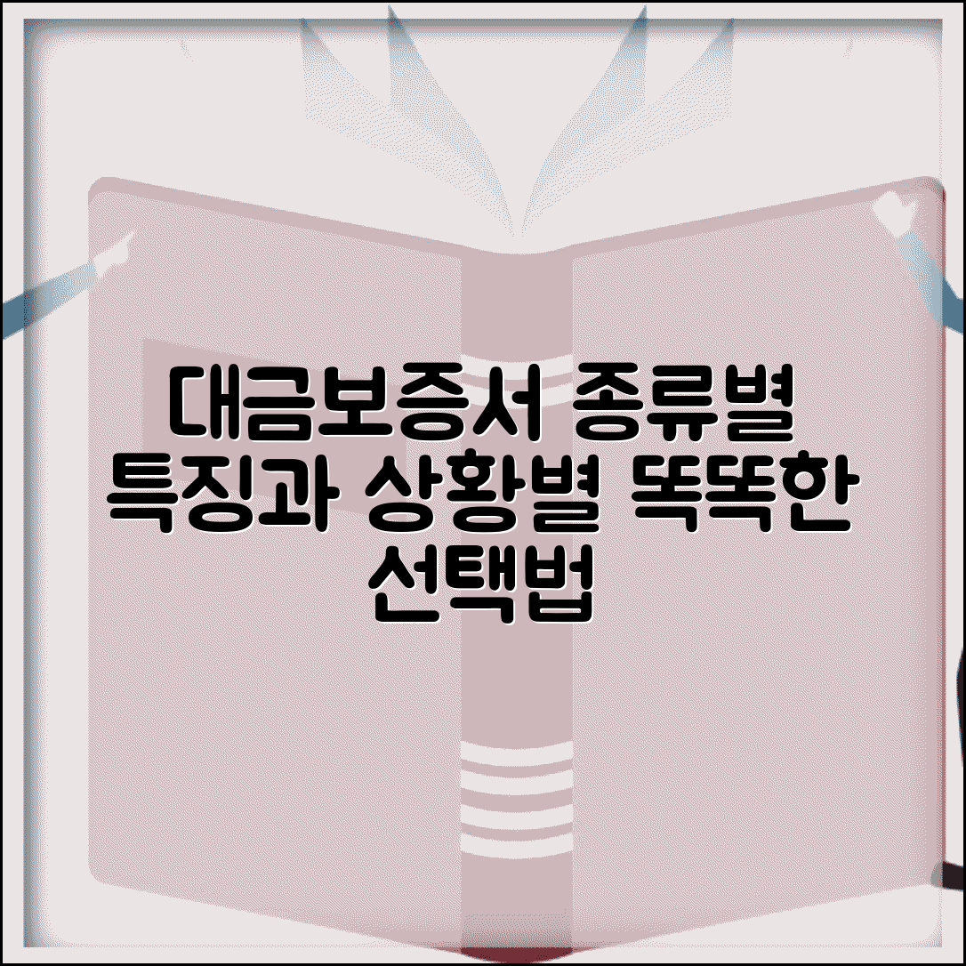 대금 지급보증서 종류 특징과 상황별 선택법