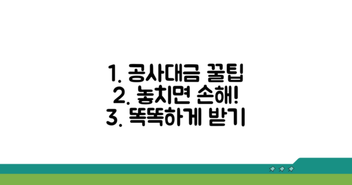 공사대금 똑똑하게 받는 노하우
