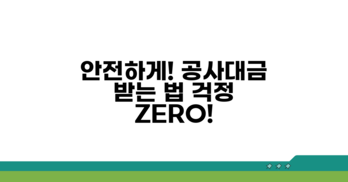 안전한 공사대금 지급 방식