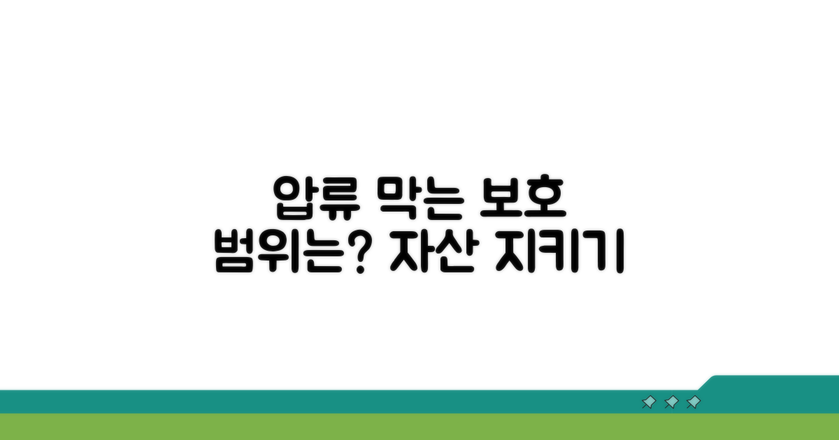 압류 막는 보호 범위는 얼마까지?