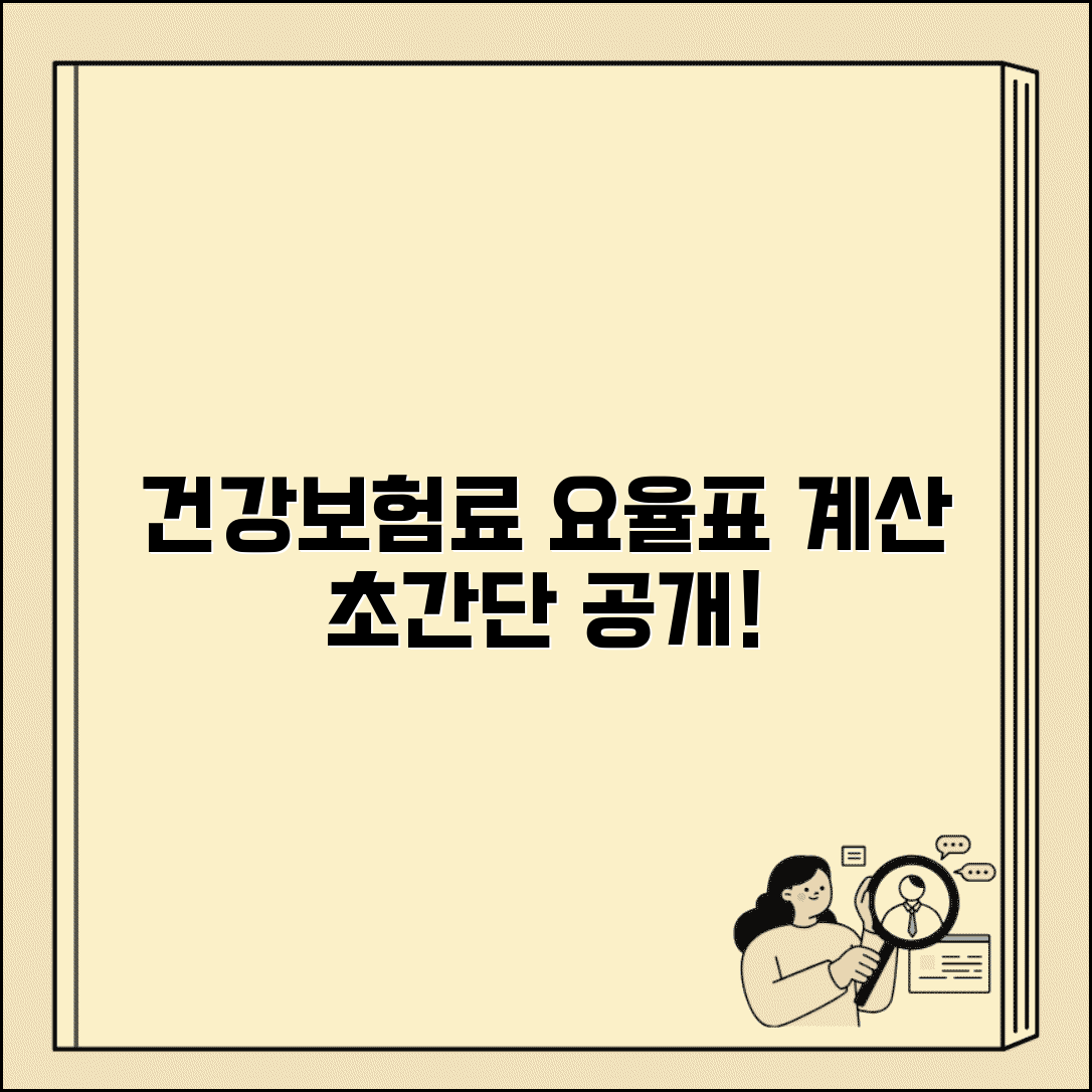 건강보험 요율표 및 장기요양보험료 계산 방법
