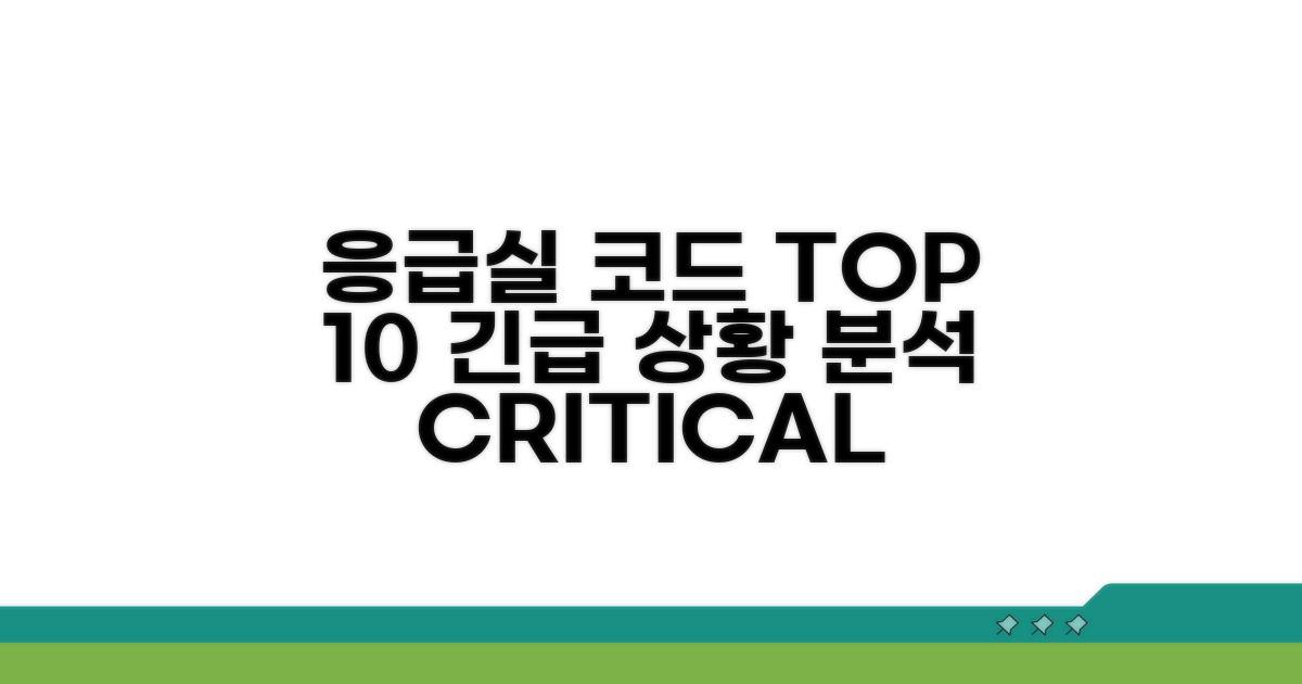 응급실 코드 TOP 10 분석