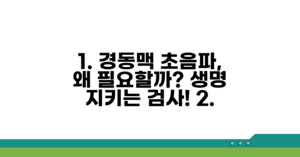경동맥초음파, 왜 꼭 필요할까요?