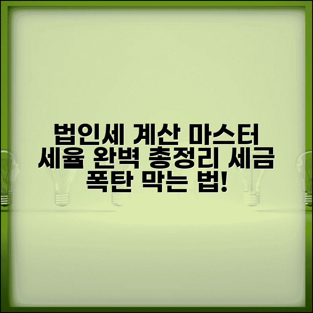 법인세 세율 계산방법 | 법인세 세율 적용 및 세액 계산 가이드 총정리