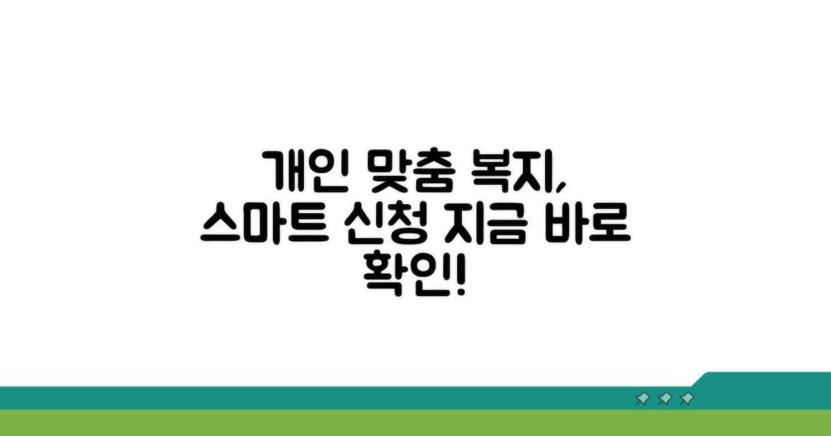 개인 맞춤 복지, 스마트하게 신청하기