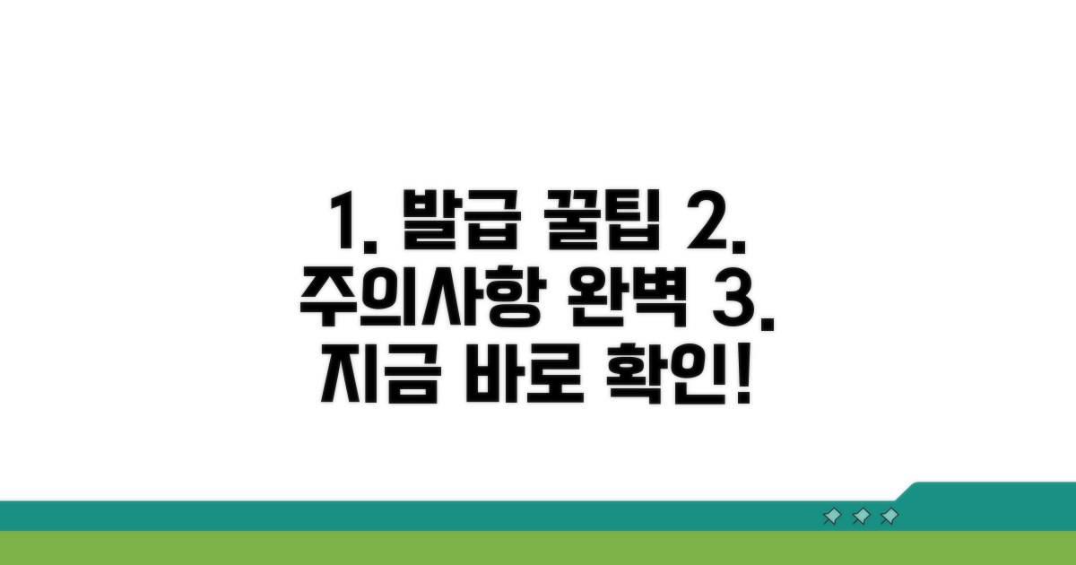 실전 발급 꿀팁과 주의사항
