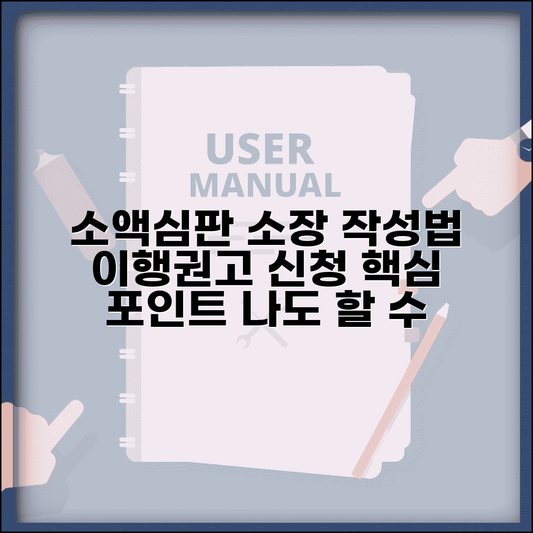 소액심판 소장소송절차 작성방법 | 이행권고신청 양식별 기재요령 및 핵심포인트 정리