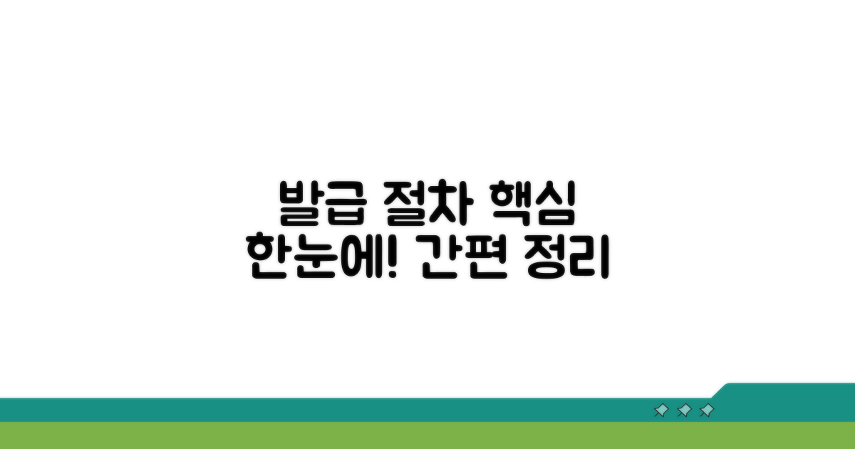 발급 절차, 한눈에 정리